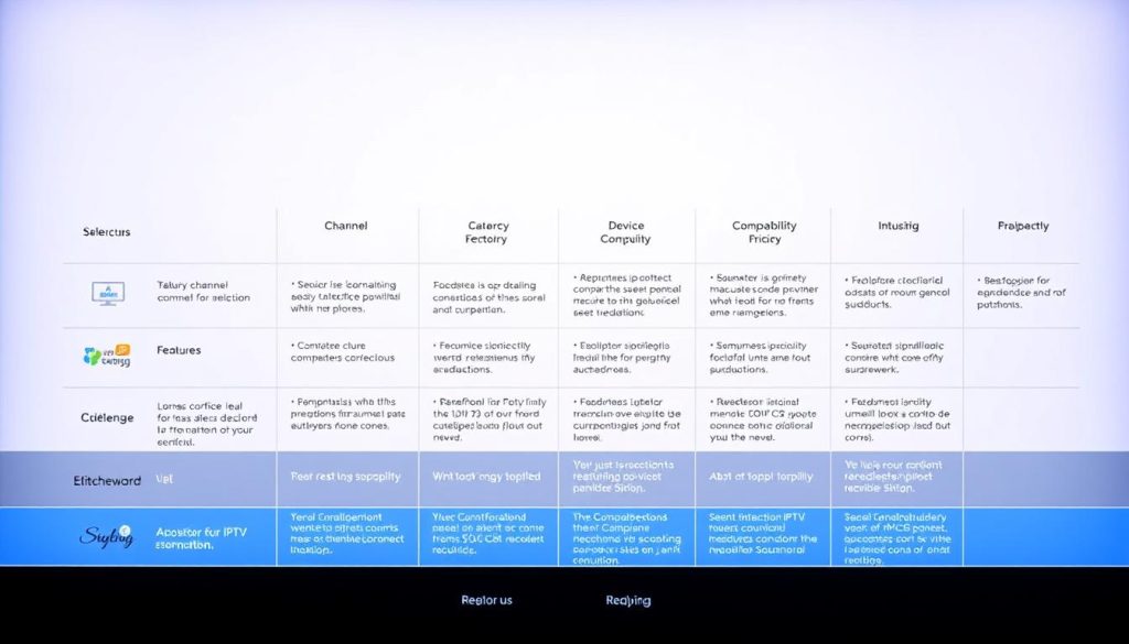 IPTV Features Comparison