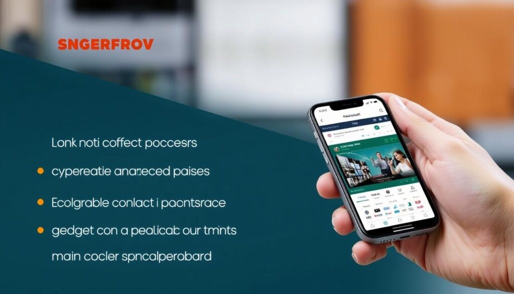 Generate an image of IPTV Smarters Pro interface on a mobile device