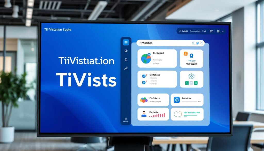 Generate an image of TiVistation's main screen