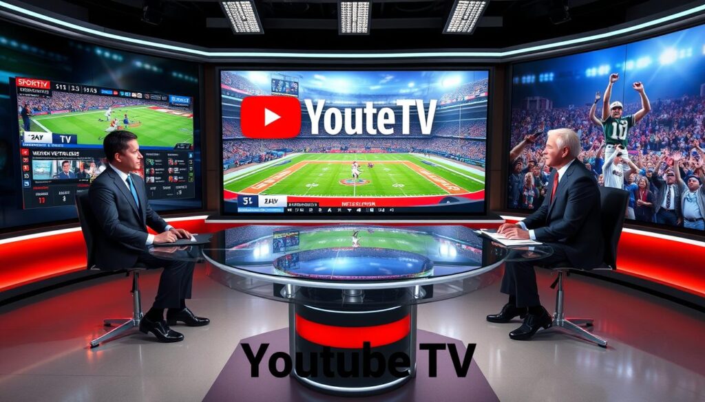Generate an image of YouTube TV's sports coverage.