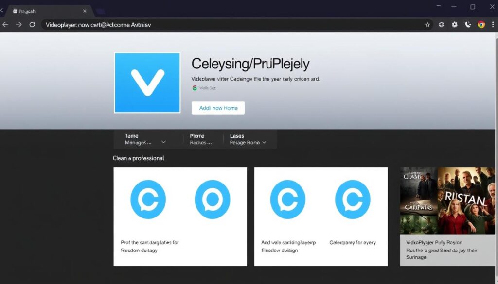 Generate an image of the VideoPlayer MPD/M3U8/IPTV/EPG extension page in the Chrome Web Store.