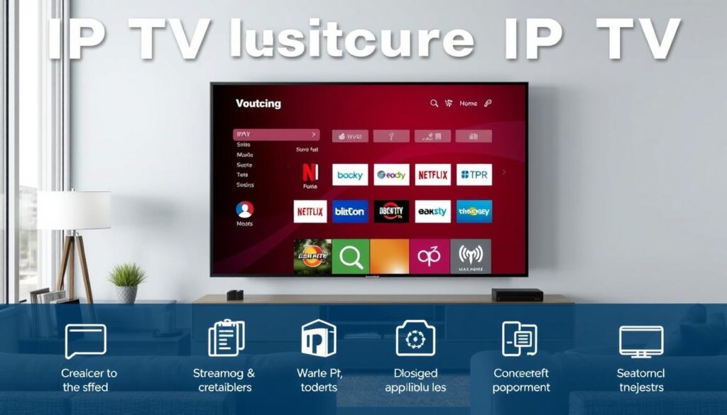 Generate an image representing IPTV features Generate an image representing IPTV features