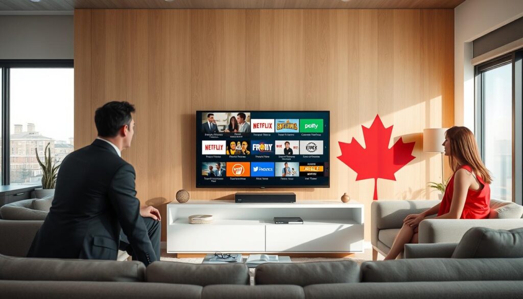 Generate an image representing IPTV in Canada