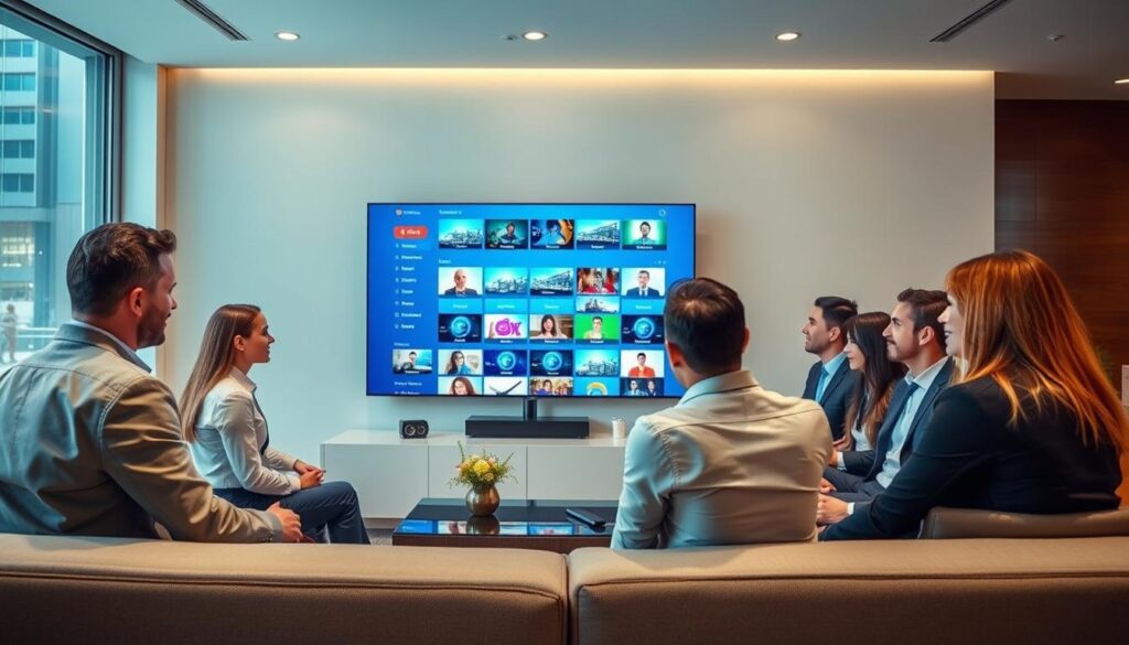 Generate an image representing Tellystudio's IPTV service