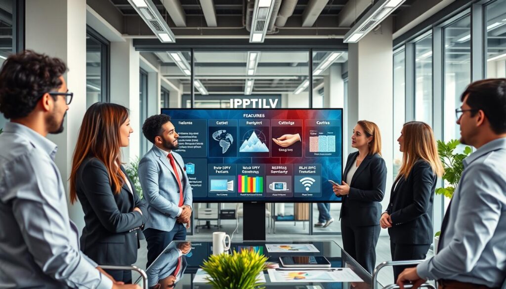 Generate an image representing the top IPTV services in 2024