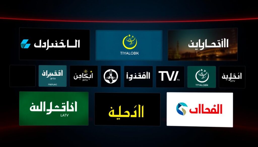 Generate an image representing top Arabic IPTV services
