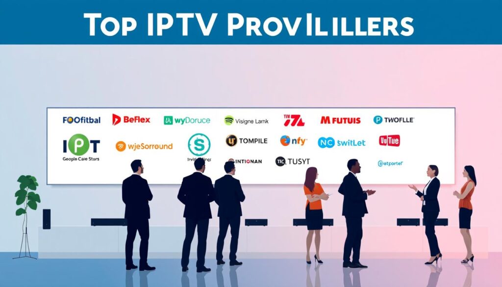 Generate an image representing top IPTV providers in Ontario, Canada Generate an image representing top IPTV providers in Ontario, Canada
