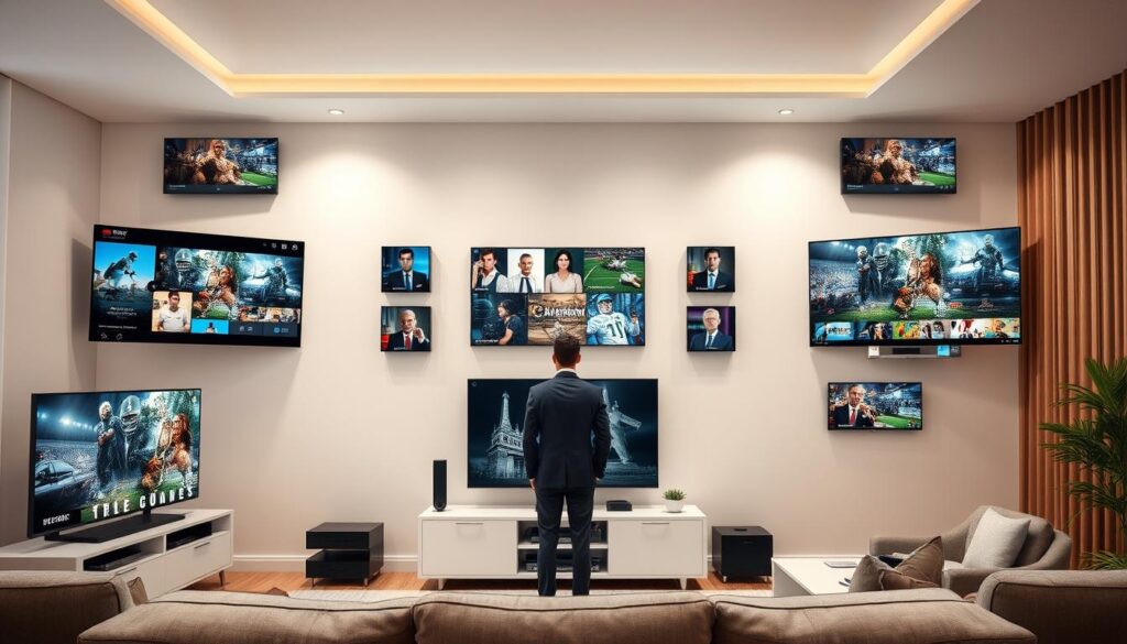 Generate an image representing top premium IPTV services