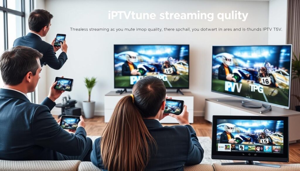 Image illustrating IPTVtune's streaming quality on various devices