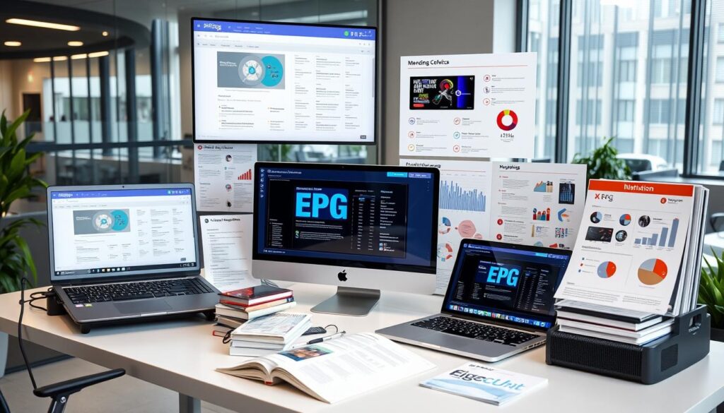 Image of various EPG tools and resources