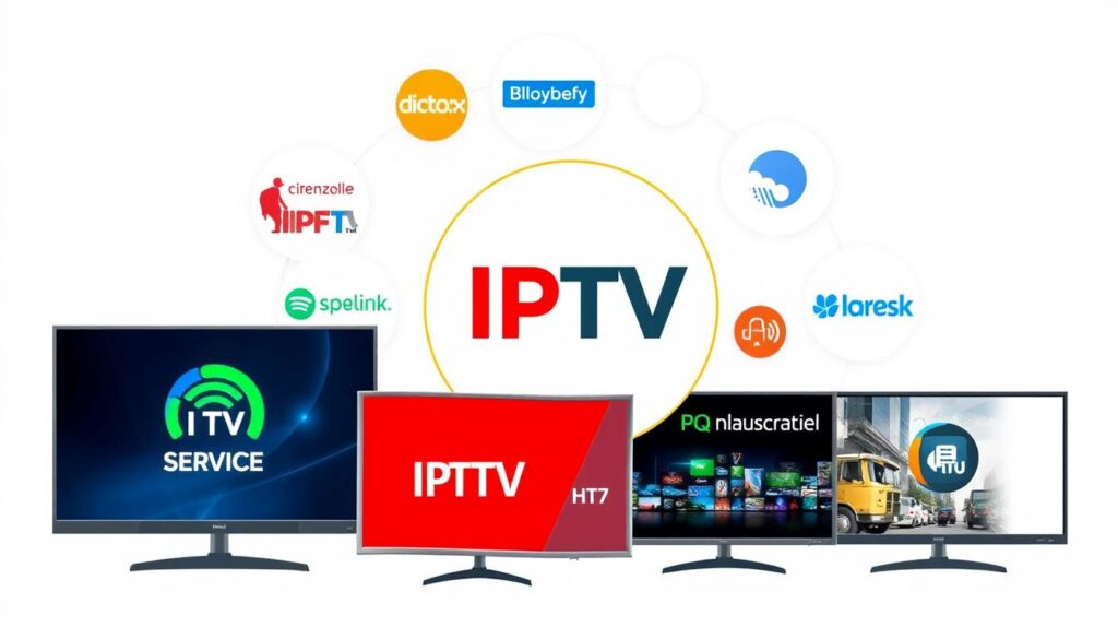 Image of various IPTV service providers