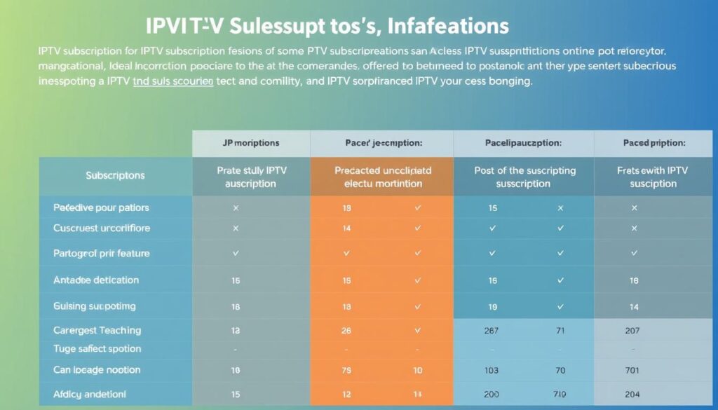Compare IPTV subscription plans and pricing models Compare IPTV subscription plans and pricing models