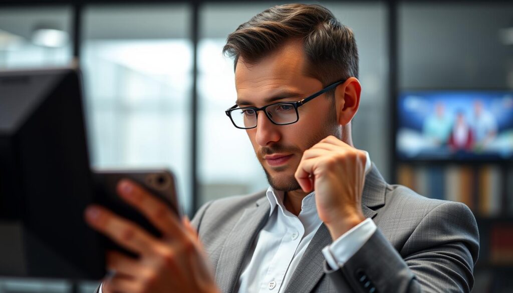 Generate an image of a person setting up IPTV Plus on their device