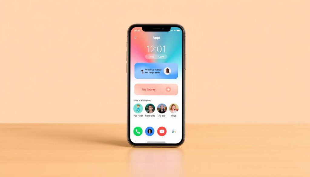 Generate an image of the TiVistation app's home screen, highlighting its key features. Generate an image of the TiVistation app's home screen, highlighting its key features.