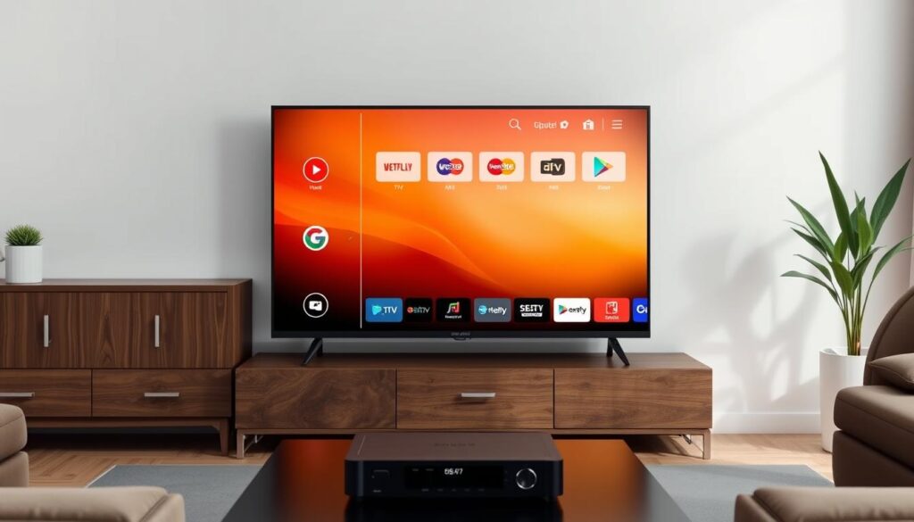 Generate an image of the TiviMate IPTV Player interface on an Android TV device.