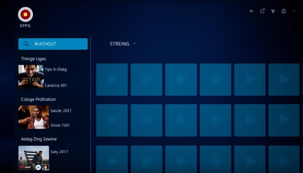 Generate an image of the VideoPlayer MPD/M3U8/IPTV/EPG interface highlighting its EPG feature.