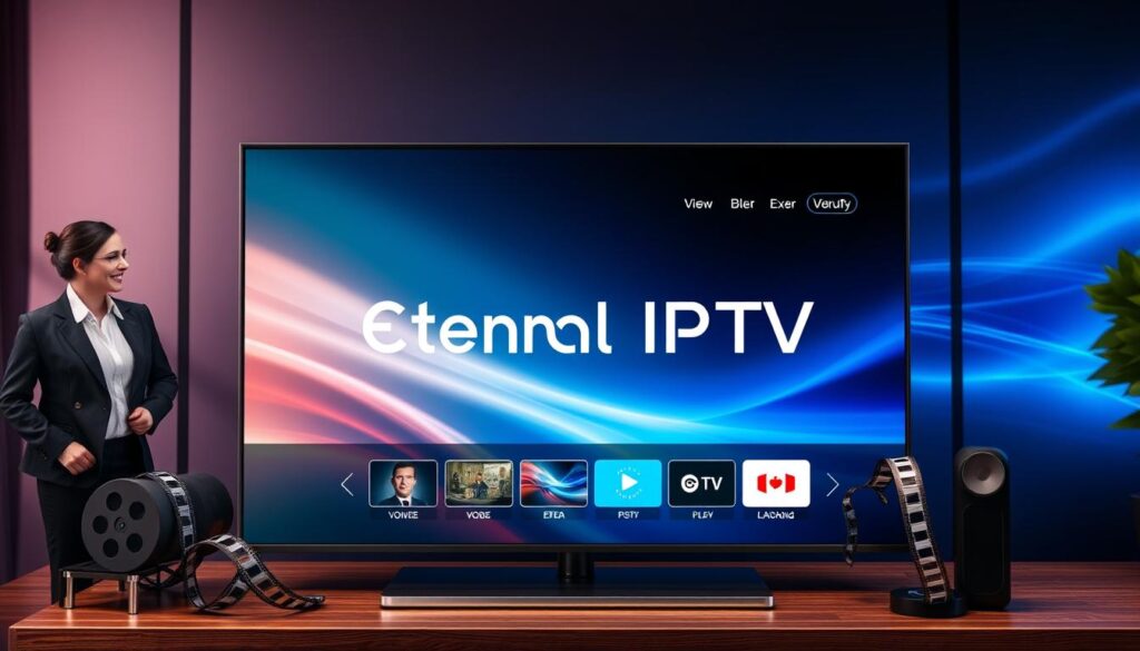 Generate an image representing Eternal IPTV's streaming service