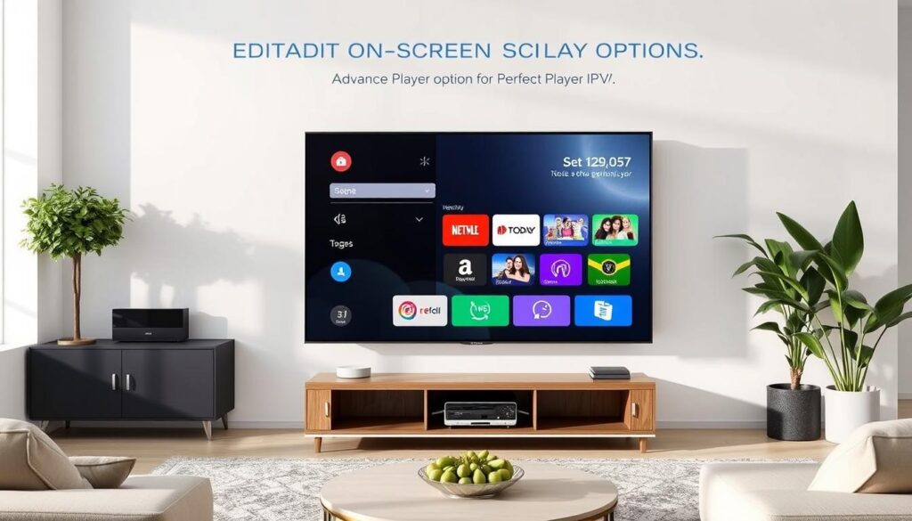 Generate an image showcasing Perfect Player IPTV's advanced on-screen display options. Generate an image showcasing Perfect Player IPTV's advanced on-screen display options.