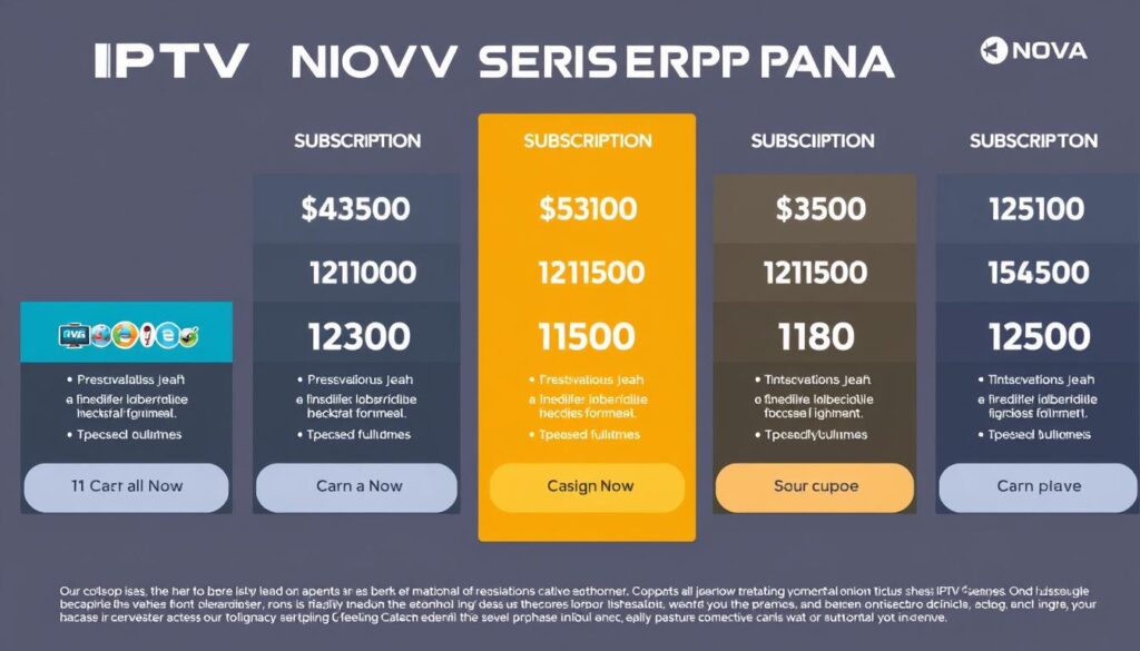 IPTV Nova subscription plans image
