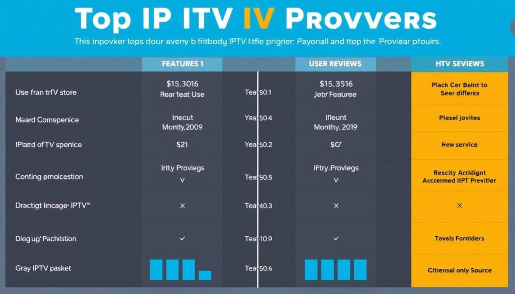 Best IPTV providers comparison image