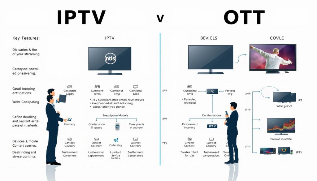 Compare IPTV and OTT streaming services to make an informed decision.