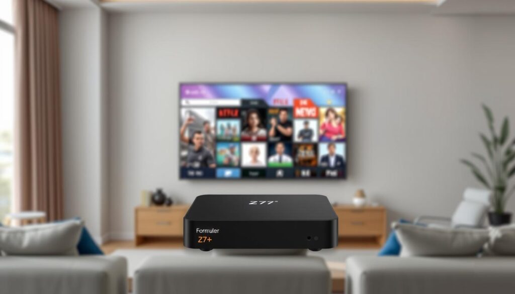 Generate an image of the Formuler Z7+ IPTV box Generate an image of the Formuler Z7+ IPTV box