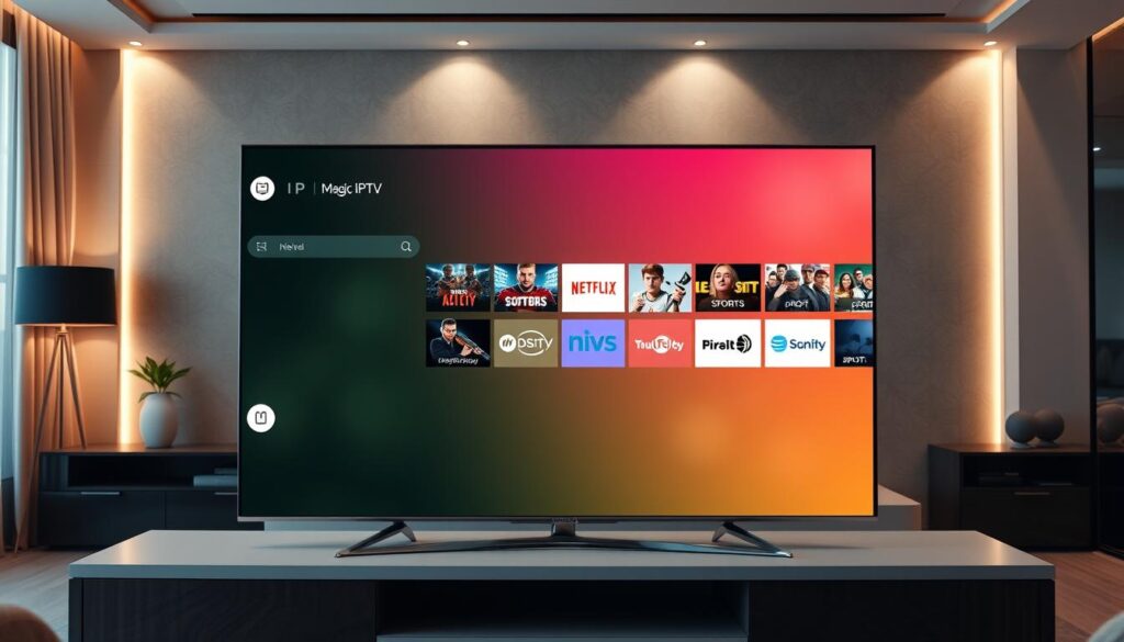 Generate an image representing Magic IPTV service