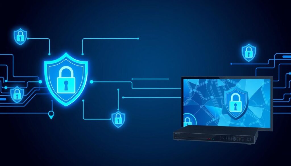 Generate an image representing secure IPTV streaming