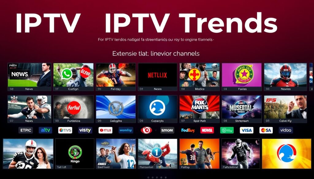 IPTV Trends subscription service with a massive channel lineup