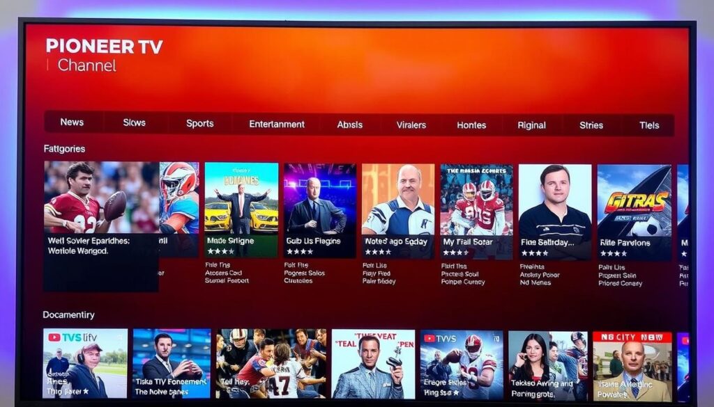 Image of Pioneer TV French channel lineup