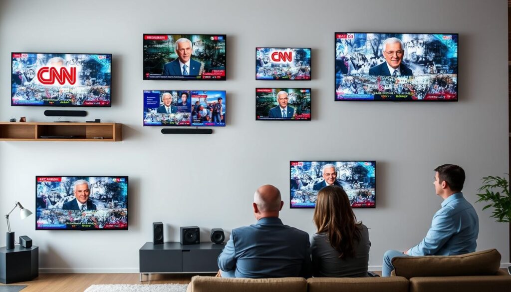 Image of various IPTV services offering CNN