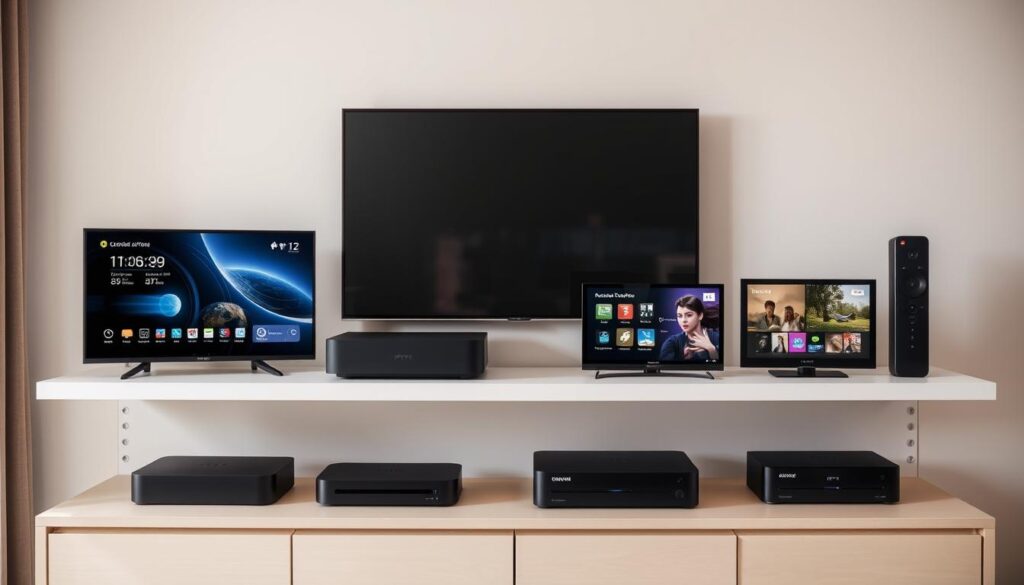 Image of various budget-friendly IPTV devices