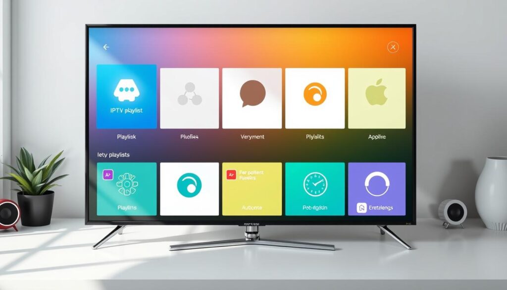 Generate an image representing free IPTV playlists with a mix of working and non-working links.